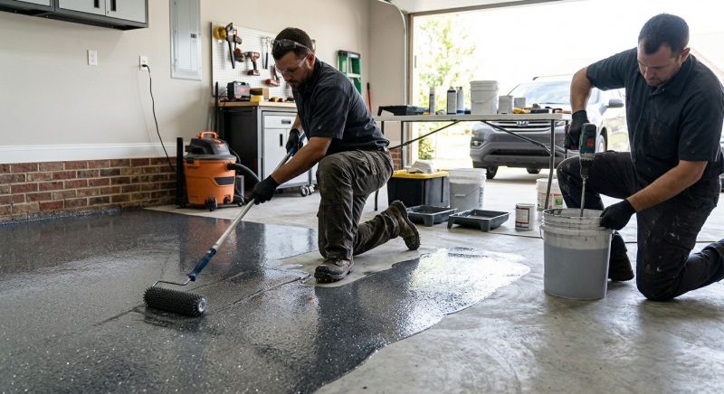 Basement Floor Epoxy Service in Greensboro, NC