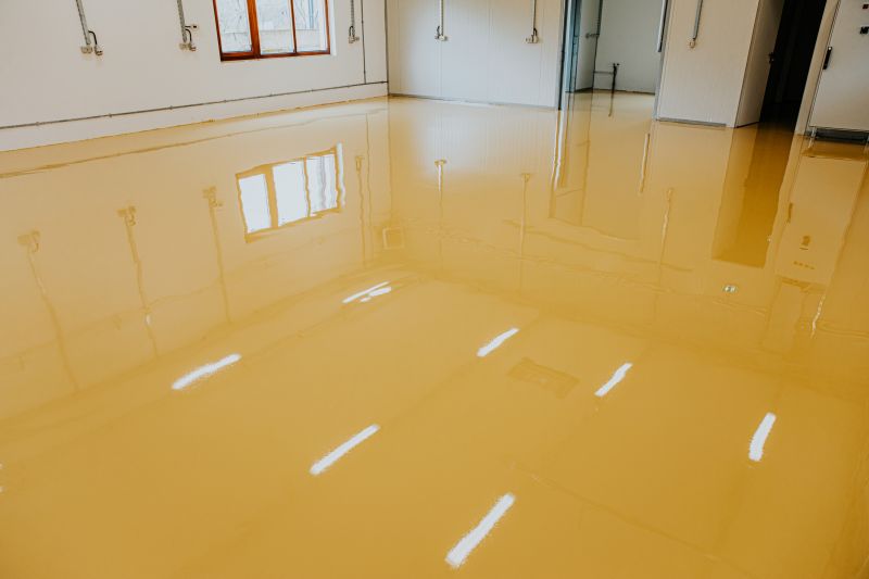 Speckled Garage Floor Painting in Alexandria, VA